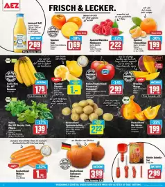 AEZ Prospekt woche 43 Seite 2: Deutschland Halloween Kürbisse €3,99, HIT Spanien Zitronen €1,00