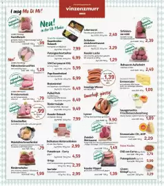 AEZ Prospekt woche 43 Seite 5: Delikatess Hinterschinken €2,99, Kassler Ripperl €1,39