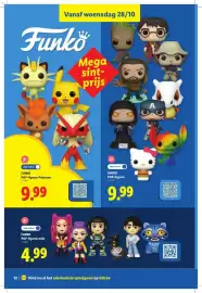 Lidl folder | Speelgoed Pagina 12: Funko POP-figuren mini €4,99, Funko POP-figuren €9,99