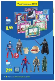 Lidl folder | Speelgoed Pagina 22: Clementoni magnetisch tekenbord €9,99, Speelfiguur Disney €7,99