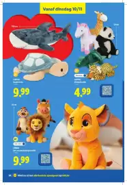 Lidl folder | Speelgoed Pagina 34: Dierenknuffel €4,99, Lupilu knuffel xxl €9,99