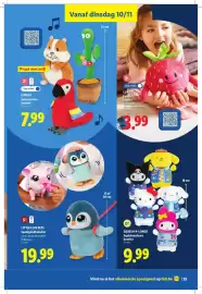 Lidl folder | Speelgoed Pagina 35: Squish-a-long squishmallows knuffel €9,99, Lupilu interactieve knuffel €7,99