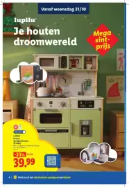 Lidl folder | Speelgoed Pagina 4: Houten speelgoedkeuken €39,99