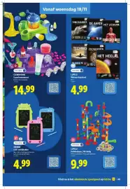 Lidl folder | Speelgoed Pagina 41: Lupilu Wetenschapsboek €4,99, Lupilu knikkerbaan €9,99