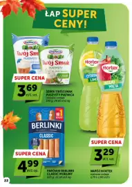 Groszek gazetka | Supermarket Strona 22: Serek Twój Smak Puszysty Piątnica €3,69, Napój Hortex €3,29