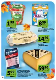 Groszek gazetka | Minimarket Strona 12: Napój Mleczny Actimel €8,39, Ser Spomlek €59,90