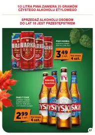 Groszek gazetka | Minimarket Strona 17: Piwo Warka €3,49, Piwo Tyskie €2,99