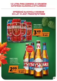 Groszek gazetka | Minimarket Strona 17: Piwo Warka €3,49, Piwo Tyskie €2,99