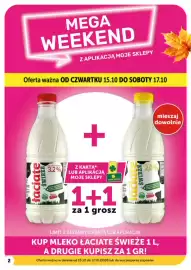 Groszek gazetka | Minimarket Strona 2: Mleko Łaciate Świeże €1,01