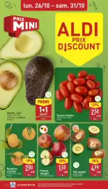 ALDI Dépliant week 44 Pagina 2: Avocats €4,19, Kiwi sungold €4,99