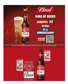Volantino Coop Superstore Pagina 36: Birra Bud €0,89
