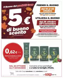 Volantino Coop Superstore Pagina 6: Pasta di semola Coop €0,62