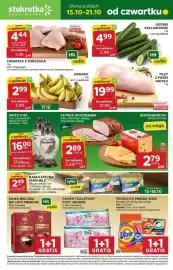 Stokrotka gazetka tydzień 42 Strona 1: Papier Toaletowy Foxy Jedwab, Szyinka od Szwagra Krakus €2,89