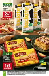 Stokrotka gazetka tydzień 42 Strona 10: Mleko uht 2% łaciate, Tłuszcz roślinny Extra Line