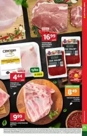 Stokrotka gazetka tydzień 42 Strona 17: O!mięso Ćwiatka z kurczaka €4,44, Karkówka wieprzowa bez kości €16,99
