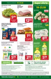 Stokrotka gazetka tydzień 42 Strona 45: Schab Wieprzowy Bez Kości €12,99, Winogrona Jasne €5,99
