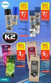 Dealz gazetka tydzień 42 Strona 48: K2 Chusteczki do kokpitu samochodu €5,00, Silikon w sprayu do uszczelek K2 Sil €7,50