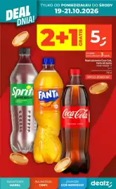 Dealz gazetka tydzień 42 Strona 7: Napój gazowany Coca-Cola, Fanta lub Sprite €5,00
