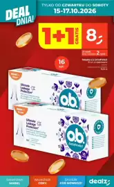 Dealz gazetka tydzień 42 Strona 4: DEAL DNIA! TYLKO OD CZWARTKU DO SOBOTY 15-17.10.2026 GRATIS 1+1 8 16 szt. za opak. przy