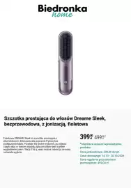 Biedronka gazetka tydzień 42 Strona 4: Szczotka prostująca do włosów Dreame Sleek €399,00