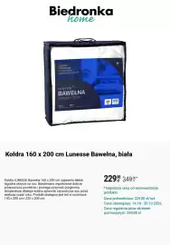Biedronka gazetka tydzień 42 Strona 5: Kołdra 160 x 200 cm Lunesse Bawełna €229,00
