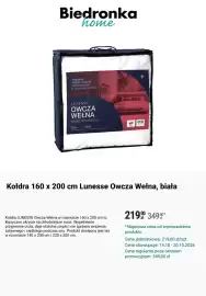Biedronka gazetka tydzień 42 Strona 7: Kołdra 160 x 200 cm Lunesse Owcza Wełna €219,00