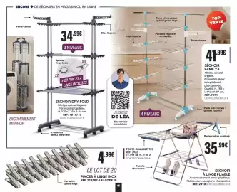 Catalogue Shopix page 15: SÉCHOIR À LINGE PLIABLE €35,99, PINCES À LINGE INOX €4,99