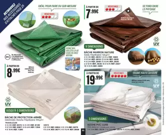 Catalogue Shopix page 22: BÂCHE MARRON NATURE €7,99, BÂCHE PVC LUXE €19,99