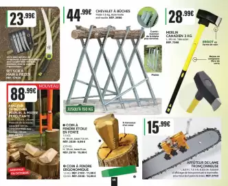 Catalogue Shopix page 40: SET SCIE À MAIN 6 PIÈCES €23,99, CHEVALET À BÛCHES €44,99