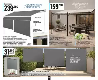 Catalogue Shopix page 50: STORE BANNE 2 EN 1 €239,99, STORE OCCULTANT ÉCLIPSE ANTHRACITE €31,99