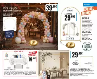 Catalogue Shopix page 63: LE KIT MALIN KIT ARCHE DE BALLON €19,99, Terre Arch de mariage €69,99