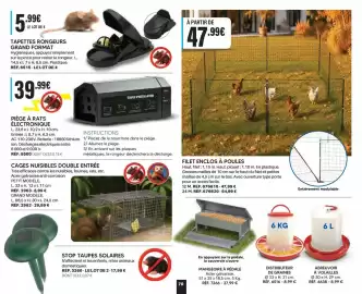 Catalogue Shopix page 70: TAPETTES RONGEURS GRAND FORMAT €5,99, FILET ENCLOSE À POULES €47,99