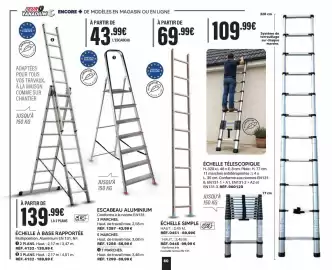 Catalogue Shopix page 80: ÉCHELLE À BASE RAPPORTÉE €139,99, ESCABEAU ALUMINIUM €43,99