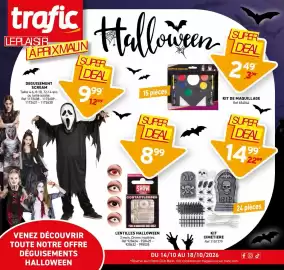 Catalogue Trafic page 1: trafic LEPLAISIR APRIXMAUN DEGUISEMENT SCREAM Taille 4-6, 8-10, 12-14 ans ou taille adulte. Ref