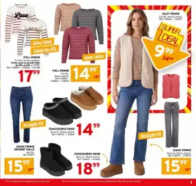 Catalogue Trafic page 19: CHAUSURES DAME €14,99, PULL FEMME €14,99