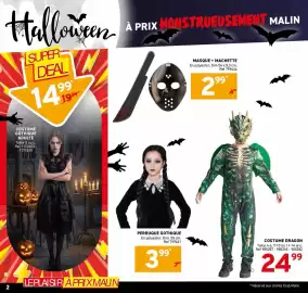 Catalogue Trafic page 2: 2 Halloween SUPER DEAL 14,999 COSTUME GOTHIQUE ADULTE Taille S ou L. Ref 1172603- 1172610 À PRIX