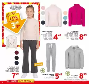 Catalogue Trafic page 20: Take care GILET FILLE €8,99, SOUS-PULL FILLE €4,49