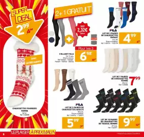 Catalogue Trafic page 24: FILA Chaussettes enfant €4,99, Chaussettes Femme €7,99
