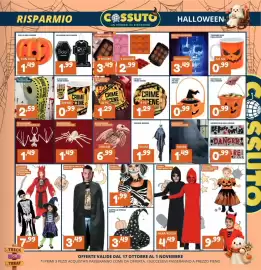 Volantino Cossuto Pagina 11: Cappello strega AstRA €3,49, Teschio appeso €1,99