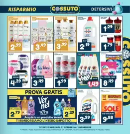Volantino Cossuto Pagina 3: Cero votivo T80 €1,79, Liabel Super Profuma Bucato €1,99