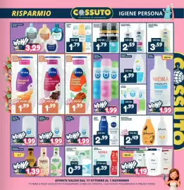 Volantino Cossuto Pagina 5: Nivea Crema Corpo Idratante Express €2,99, Infasil deo vapo neutro €1,99
