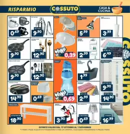 Volantino Cossuto Pagina 7: Set cocktail €9,90, Set posate oro dakotah €12,90