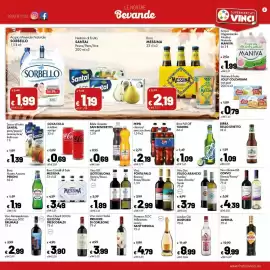 Volantino Supermercati Vinci Pagina 9: Birra Messina Cristalli di Sale €3,49, Vino IGT Botte Buona €1,89