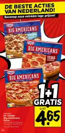 Vomar Voordeelmarkt folder | Weekend Pagina 12: Dr. Oetker Big Americans Pizza €4,65