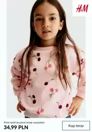 H&M gazetka tydzień 42 Strona 2: Bluza Print-motif brushed-inside sweatshirt H & M €34,99