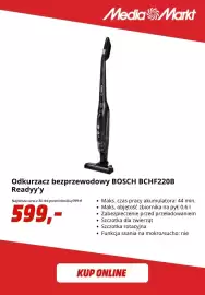 Media Markt gazetka Strona 2: Odkurzacz bezprzewodowy Bosch BCHF220B Readyy'y €599,00