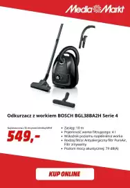 Media Markt gazetka Strona 5: Odkurzacz z workiem Bosch BGL38BA2H Serie 4 €549,00