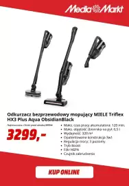 Media Markt gazetka Strona 9: Odkurzacz bezprzewodowy mopujący Miele Triflex HX3 Plus Aqua ObsidianBlack €3.299,00