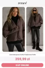 Renee magazyn tydzień 42 Strona 3: Ciemnobrązowa kurtka przejściowa puffer Renee €259,99