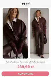 Renee magazyn tydzień 42 Strona 4: Kurtka przejściowa ramoneska w stylu bomber jacket Renee €239,99